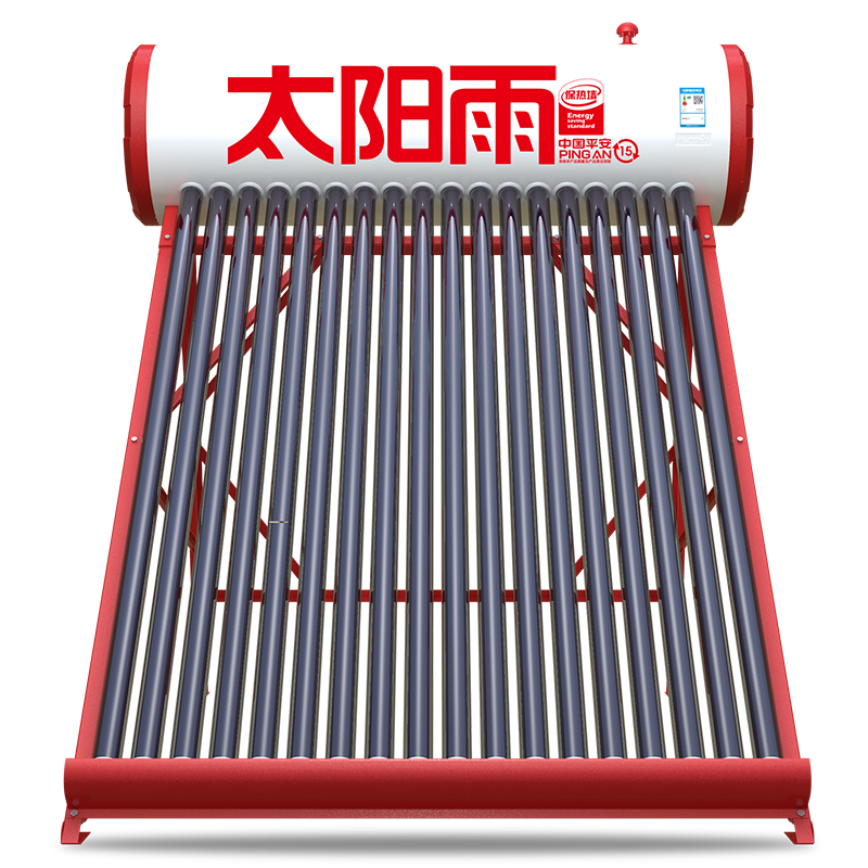 太陽雨太陽能熱水器加大水箱T+系列家用全自動上水電輔熱保熱墻太陽能電熱水器 送貨安裝 36管-300L水箱容量